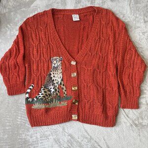 Women’s Safari Club “Out Of Africa” Collection Made In Kenya Knitted Red XL?